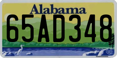 AL license plate 65AD348