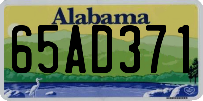 AL license plate 65AD371