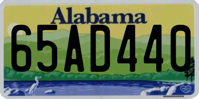 AL license plate 65AD440