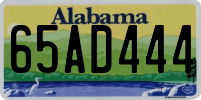 AL license plate 65AD444