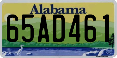 AL license plate 65AD461