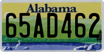 AL license plate 65AD462
