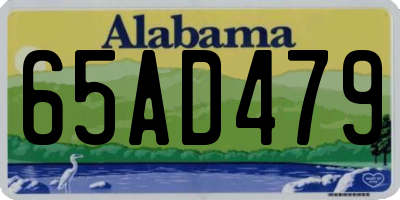 AL license plate 65AD479
