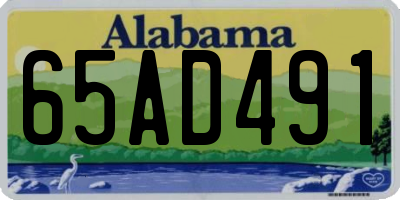 AL license plate 65AD491