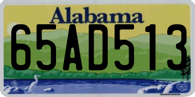 AL license plate 65AD513