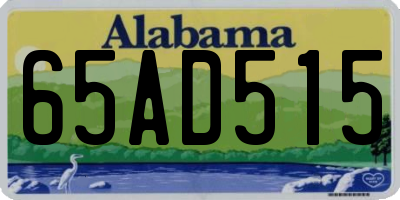 AL license plate 65AD515