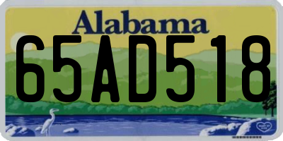 AL license plate 65AD518