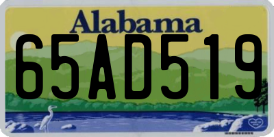 AL license plate 65AD519