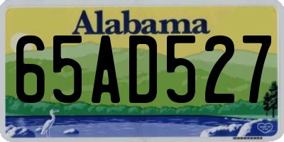 AL license plate 65AD527