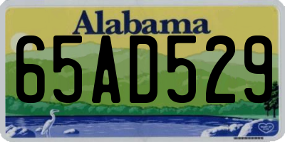 AL license plate 65AD529