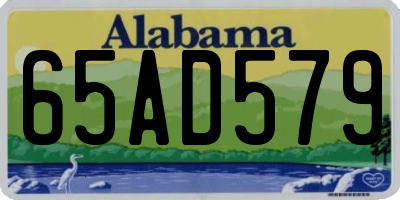 AL license plate 65AD579