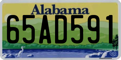 AL license plate 65AD591