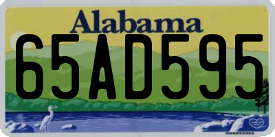 AL license plate 65AD595