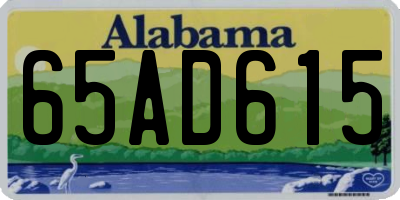AL license plate 65AD615