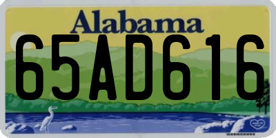 AL license plate 65AD616