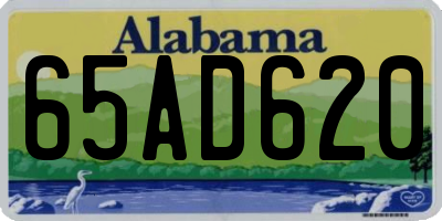 AL license plate 65AD620
