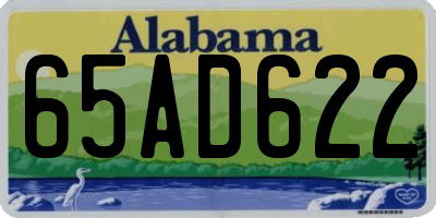 AL license plate 65AD622