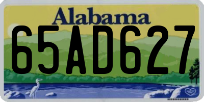 AL license plate 65AD627