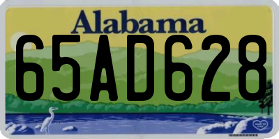 AL license plate 65AD628