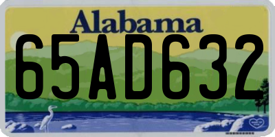 AL license plate 65AD632