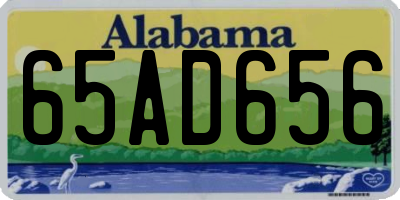 AL license plate 65AD656