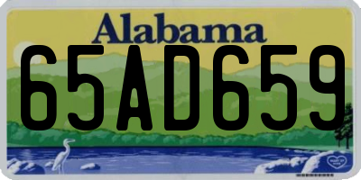 AL license plate 65AD659