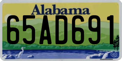 AL license plate 65AD691