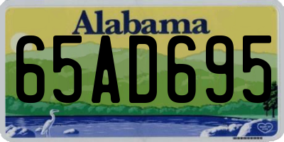 AL license plate 65AD695