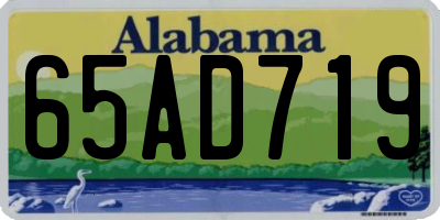 AL license plate 65AD719