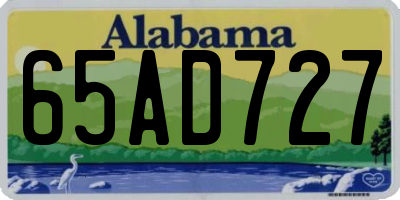 AL license plate 65AD727