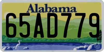 AL license plate 65AD779