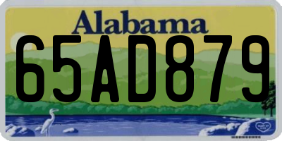 AL license plate 65AD879
