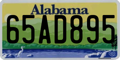 AL license plate 65AD895