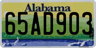 AL license plate 65AD903