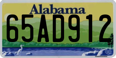 AL license plate 65AD912