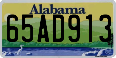 AL license plate 65AD913