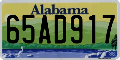 AL license plate 65AD917