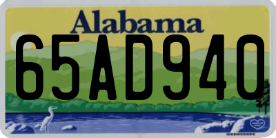 AL license plate 65AD940