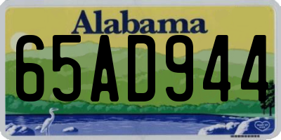 AL license plate 65AD944
