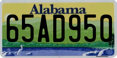 AL license plate 65AD950
