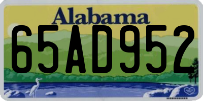 AL license plate 65AD952