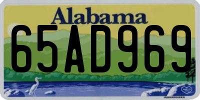 AL license plate 65AD969