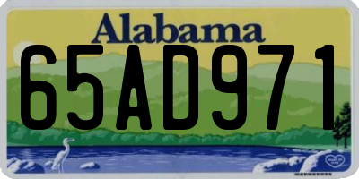 AL license plate 65AD971