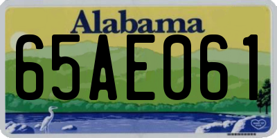 AL license plate 65AE061