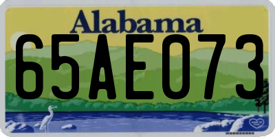 AL license plate 65AE073