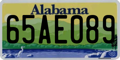 AL license plate 65AE089