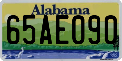 AL license plate 65AE090