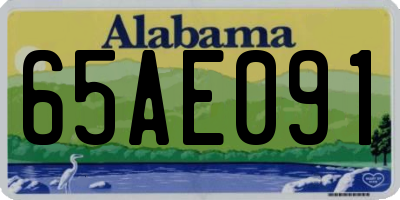 AL license plate 65AE091