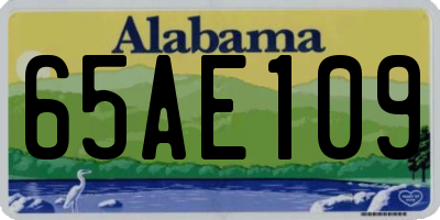 AL license plate 65AE109