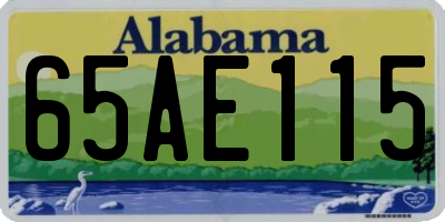 AL license plate 65AE115